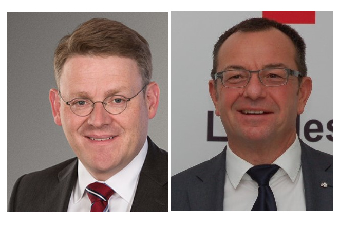 Präsident Christian Carius (li.) und Vorstandsvorsitzender Peter Schreiber